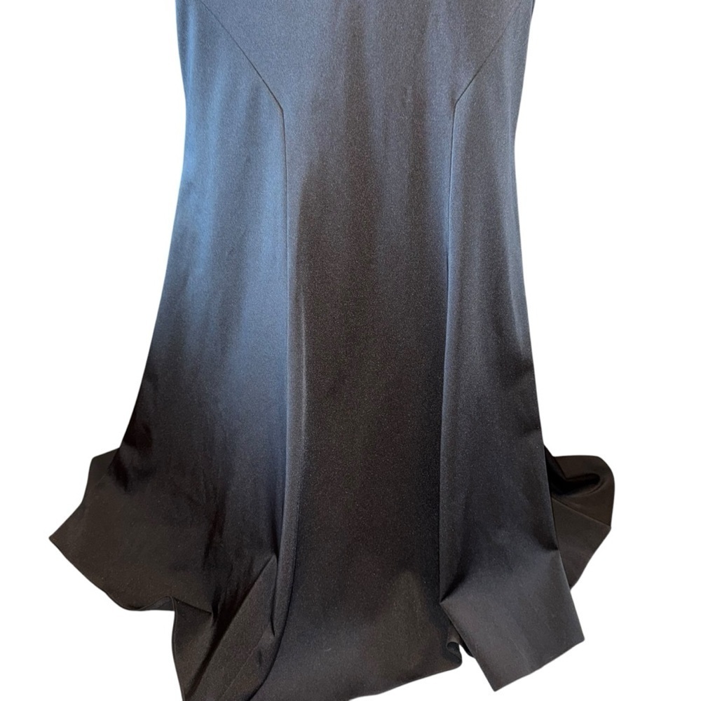 NWOT Temptation Black Halter Gown Size 4 Open Back High Low Formal Dress - Picture 8 of 11